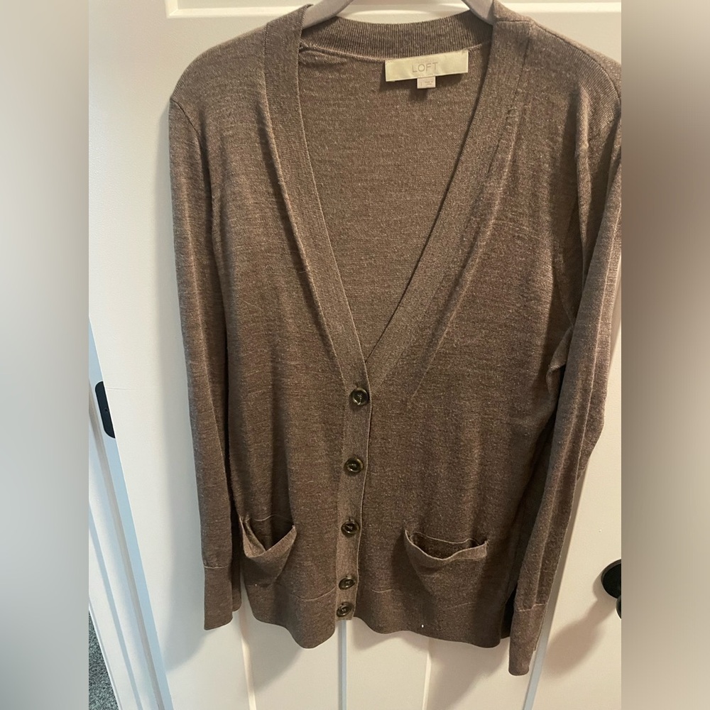 Loft Grandpa sweater in brown size large